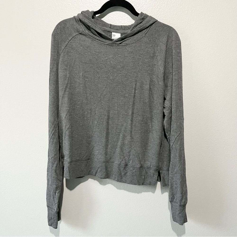 ALL IN MOTION- Grey Active Soft Hoodie Sweatshirt Size L